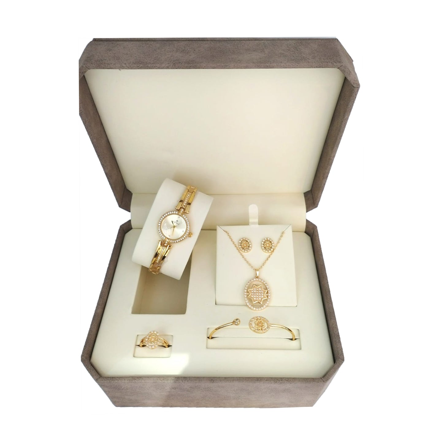 Tamam Glam Women's Luxury Gift Box – Elegant Jewelry Set with Watch - Perfect Gift for Birthdays, Anniversaries, or Special Occasions