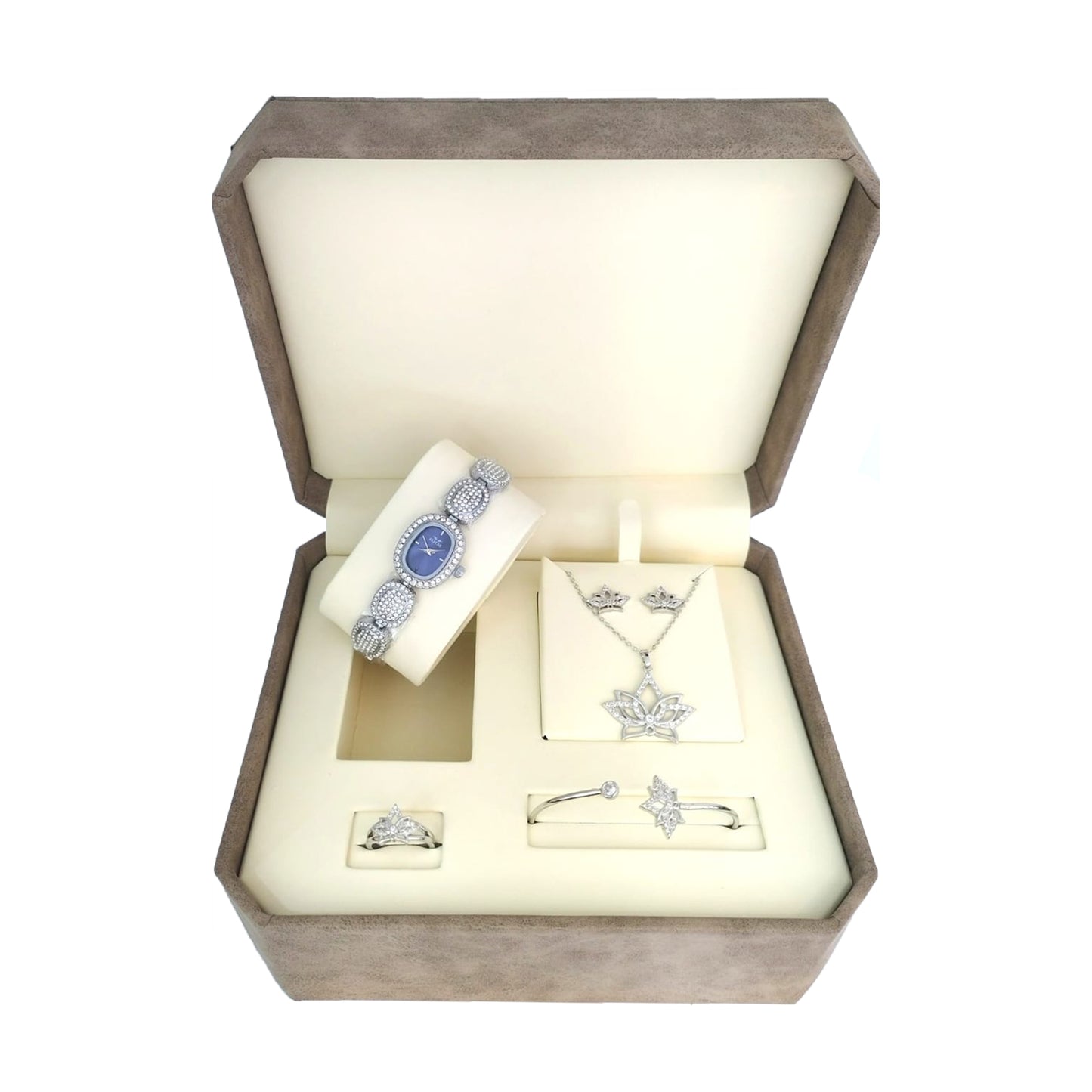 Tamam Glam Women's Luxury Gift Box – Elegant Jewelry Set with Watch - Perfect Gift for Birthdays, Anniversaries, or Special Occasions