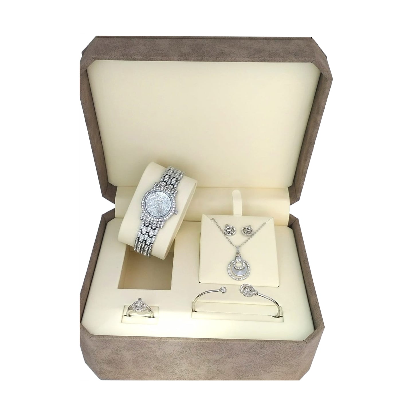 Tamam Glam Women's Luxury Gift Box – Elegant Jewelry Set with Watch - Perfect Gift for Birthdays, Anniversaries, or Special Occasions