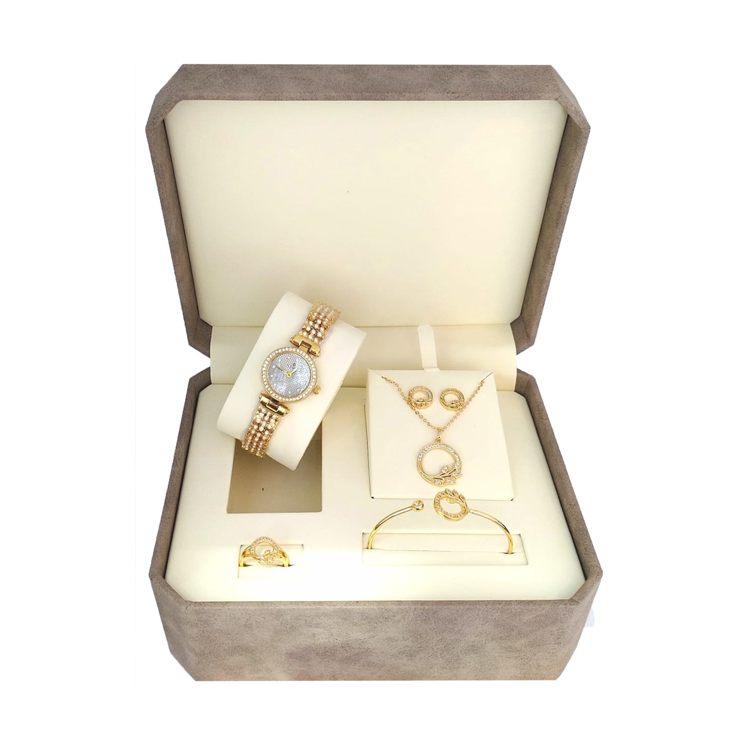 Tamam Glam Women's Luxury Gift Box – Elegant Jewelry Set with Watch - Perfect Gift for Birthdays, Anniversaries, or Special Occasions